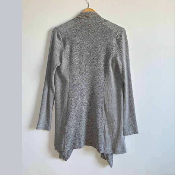 White House Black Market Open Front Cardigan Sweater Heather Gray Size XS - Picture 7 of 9
